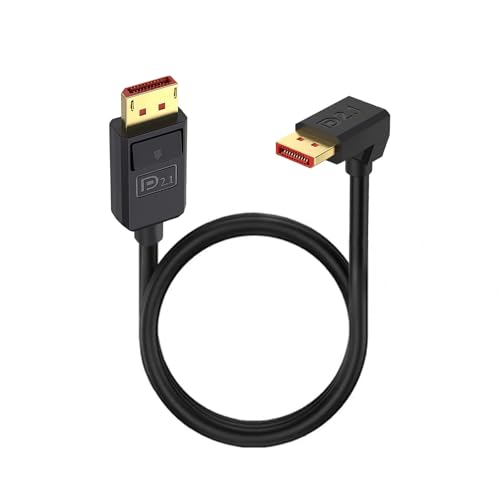 Amazon.co.jp: Duttek 16K Displayport l字ケーブル50cm, L字型DP2.1