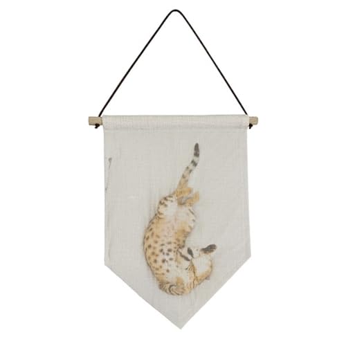 Drapeau sur toile chat Ocelot suspendre pour décoration murale intérieure