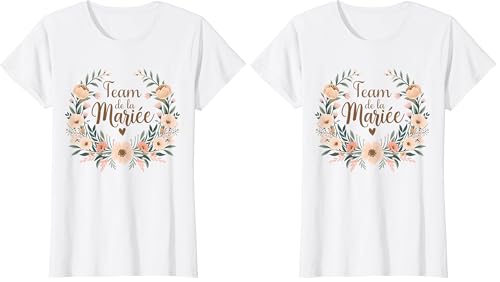 T-Shirt EVJF Personnalisé Team Mariée pour Duo Complice