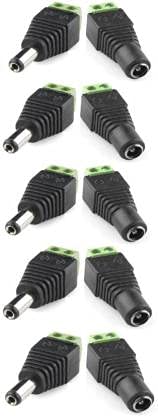 TechSupreme Screw Type Male & Female Wire Connector Set for CCTV Camera, DVR - Pack of 5-image-14
