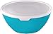 Produktbild Rotho Caruba Schüssel 8l mit Deckel, Kunststoff (PP) BPA-frei, transparent/blau, 8l (36,0 x 36,0 x 16,0 cm)