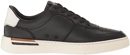 BOSS Men's Clint Smooth Leather Cupsole Sneaker, Black Oil, 13 | Image 5