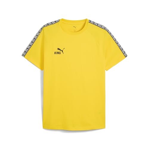 T-Shirt PUMA Teamking pour Homme en coton noir coupe classique
