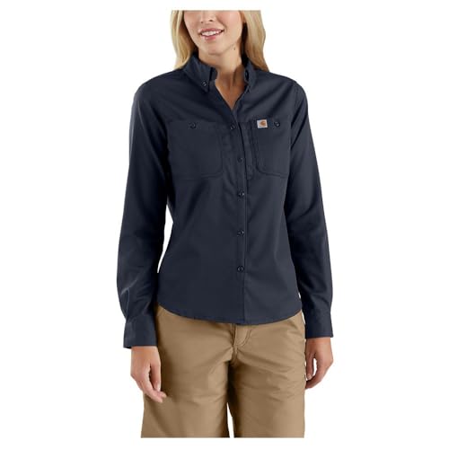 Carhartt Rugged Professional Long Sleeve Shirt Navy - image 2