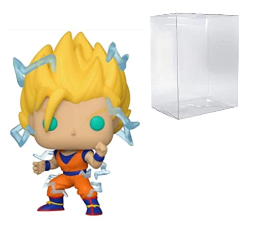POP! Animation Dragon Ball Z: Super Saiyan 2 Goku PX Exclusive Vinyl Figure (Bundled with Compatible Box Protector Case)