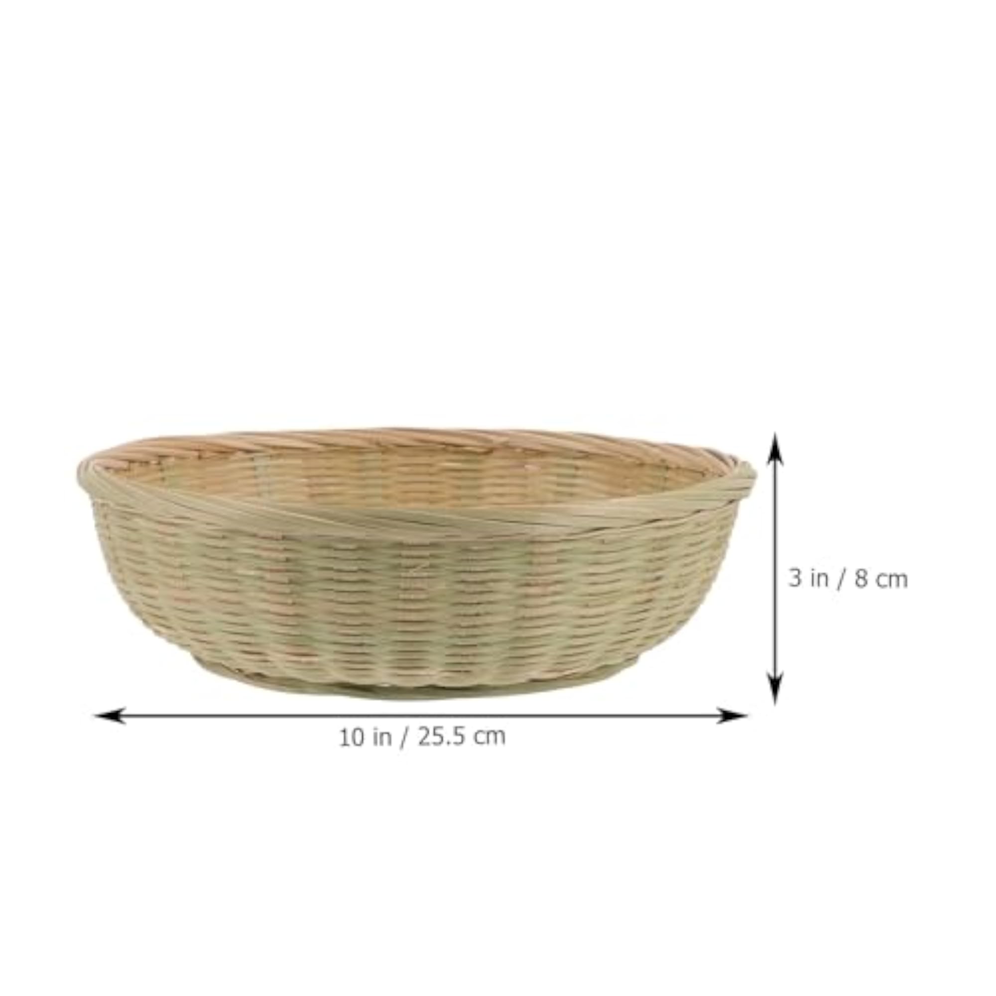 Woven Bamboo Bread Basket for Fruit Serving