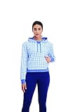 Champion Women's Campus French Terry Hoodie, Mini Batik Check, Large