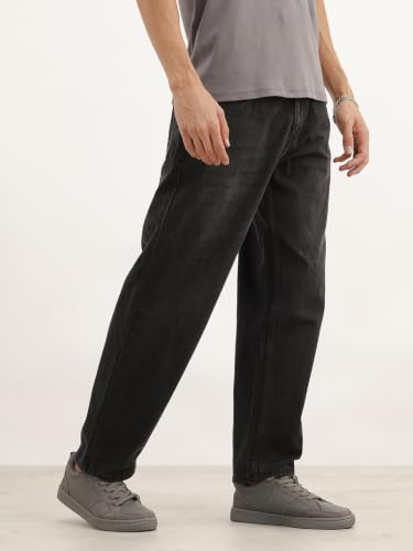 Image of WROGN Men's Loose Fit Jeans | Mid Rise | Jeans for Man