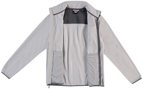 Reebok Mens Fleece Jacket - Lightweight Polar Fleece Zip Up Winter Softshell Jacket Men with Pockets for Hiking and Workout2