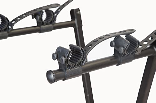 Heininger Advantage V-Rack 2-Bike Hitch Carrier &ndash; Tow While You Transport, Lockable Cable Included, Compact & Collapsible Design, Fully Assembled with Storage Bag, Holds Up to 2 Bikes (57 lbs Total)