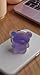 Cute 3D Gummy Bear Phone Grip Stand - Collapsible Magnetic Finger Grip for Back of Phone - Comfortable to Hold - Easy to Attach or Remove for Cellphones & Tablets (Matte Purple)