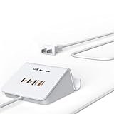 WUKUR USB C GaN Charger for Multi Devices, 4 Ports USB Charger Hub for MacBook iPhone 14/13/12 iPad Laptop Samsung Galaxy Google Pixel and More