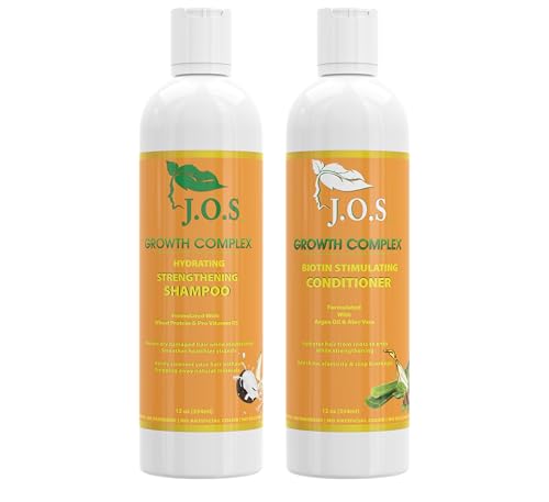 Image of J'Organic Solutions Biotin shampoo & Conditioner Hydrating and Strengthening- with Biotin- Phthalates-Free, No Sulfate, Paraben-free Baby And Toddler Shampoo and Conditioner (12 Fl oz)
