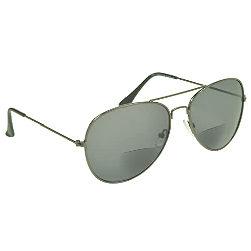 proSPORT Aviator Bifocal Sunglass Reader Men Women Brown Smoke Lens