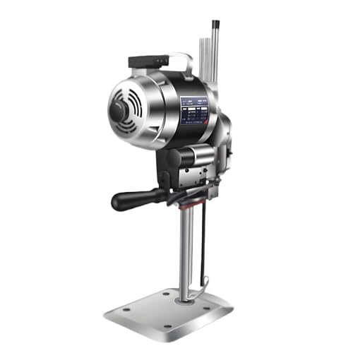 SIEEOUR Cortadora De Tela Eléctrica De 1100 W Con Cuchilla Recta Y Afilado Automático, Motor De Cobre, Cortadora Industrial De Tela Con Afilado Automático Para Telas Multicapa Y Cuero(8in)