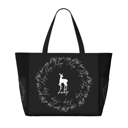 Lily Large Capacity Waterproof Beach Travel Bag With Multiple Pockets - Sandproof Tote For Swimming & Camping2