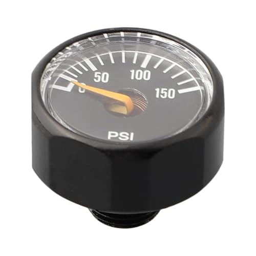 Manomètre de pression d'air en PVC léger 150 PSI avec filetage robuste 1/8 NPT