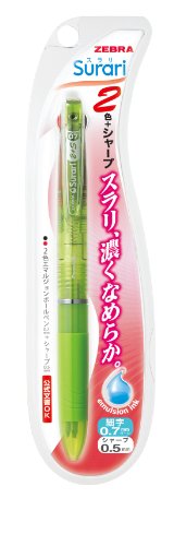 Zebra Surari 2+S 0.7mm stylo bille multifonction vert clair avec portemine
