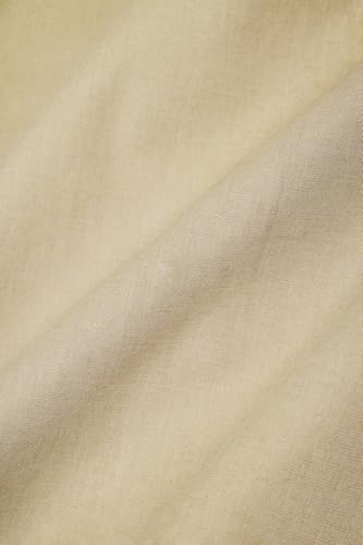 Image of SNITCH Men Casual Shirt | Regular Fit Full Sleeve Spread Collar Solid Pattern | Breathable Cotton Linen Blend & Lightweight Fabric for Summer, Vacation & Smart Casual Wear