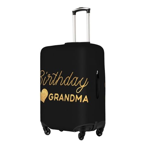 Travel Luggage Cover Happy Birthday Grandma Fashion Washable Baggage Suitcase Protector Fit For Luggage X-Large2