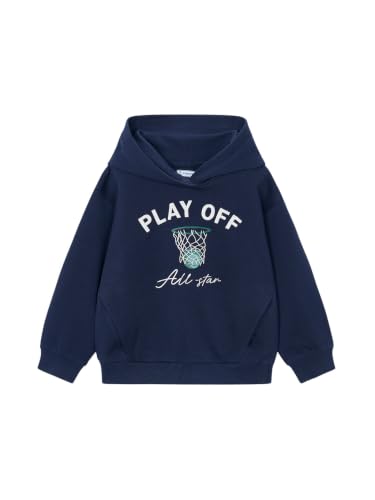 Pullover Mayoral bordados para niño azul suéter de punto infantil de invierno