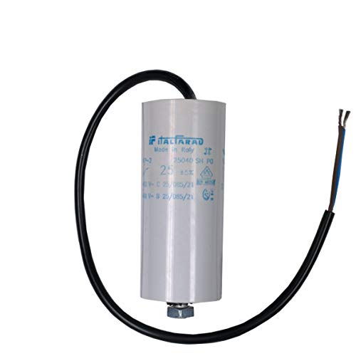 Preisvergleich Produktbild Kondensator 25µF 450V mit Anschlusskabel Waschmaschine