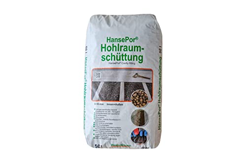 Blähton Trockenschüttung Dämmschüttung 8-16 mm Körnung 50l Beutel Ausgleichsschüttung mit Trittschalldämmung Schüttdämmung Blähton 50l Sack