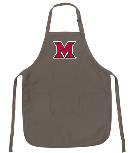 Broad Bay Miami University Apron BEST Miami RedHawks Logo Gift for Man or Woman Him Her
