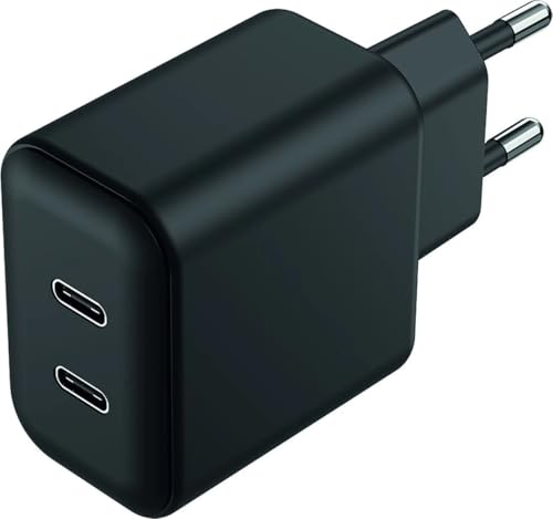 Chargeur 45W 2 ports USB-C 2GO Noir pour recharge rapide
