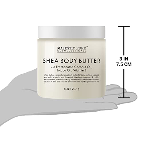 Majestic Pure SHEABODYBUTTER8OZWITHFCO Shea Body Butter - Intense Hydrating With Fractionated Coconut Oil, Jojoba, And Vitamin E thumb #9