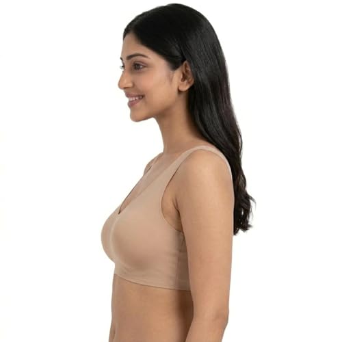 Image of Jalodari Women's Padded Sports Bra | Full Back Coverage Push Up Gym Bra | Slip-On Fitness Workout Yoga Bralette | Wirefree Breast Uplift Tank Top Innerwear