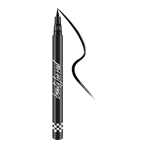 Beauty For Real Finish Line Liquid Eyeliner, Jet Black - 24-Hour Wear - Highly Pigmented, Transfer-Resistant, Waterproof Formula - Ultra-Precise Brush Tip - 0.05 oz Cover