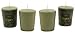 Root Candles Boutique 20-Hour Votive Candles, Hosta Green, 4-Pack