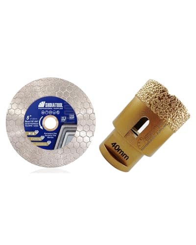 Lame de scie diamantée et forets diamant 40mm SHDIATOOL pour découpe nette