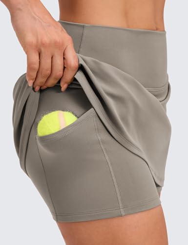 Image of CRZ YOGA Butterluxe High Waisted Tennis Skirts | Built-in Shorts with Pockets, Extremely Soft, Casual, A Line, Stretchy, Mini, Skort for Women