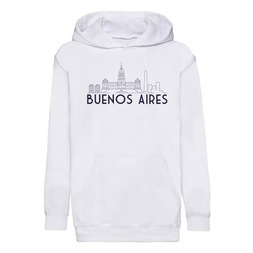 Sweat à capuche enfant Buenos Aires en coton premium pour jeune voyageur
