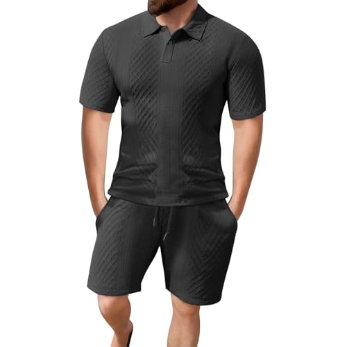 Combinaison de jogging d'été homme évite la chaleur ensemble léger sport vintage
