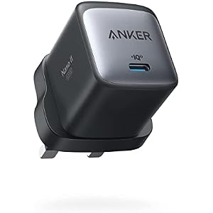 USB C Charger, Anker Nano II 65W GaN II PPS Fast Charging Adapter, Compact Charger for MacBook Pro/Air, Galaxy S20/S10, Dell XPS 13, Note 20/10+, iPhone 13/Pro/Mini, iPad Pro, Pixel, and Mor