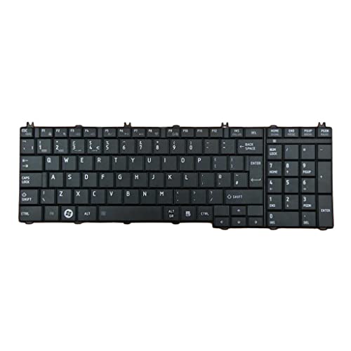 Clavier anglais britannique noir pour PC portable C650 C655 rechange ordinateur