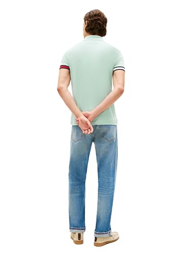 Image of Tommy Hilfiger Mens Short Sleeve Casual Polo Shirts in Regular Fit with Liquid Cotton