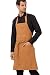 Chef Works Unisex Rockford Bib Apron, Nutmeg, 0