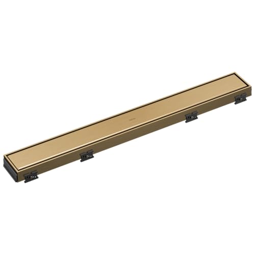 Delta Faucet 24-Inch Reversible Linear Shower Drain Trim in Champagne Bronze