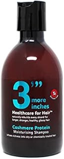 3'''More Inches Cashmere Protein Moisturising Shampoo 250ml - Hydrating Shampoo for Dry, Damaged Hair - Thick & Frizzy Hair Treatment - Silicone & Sulphate Free - Hair Care by Michael Van Clarke