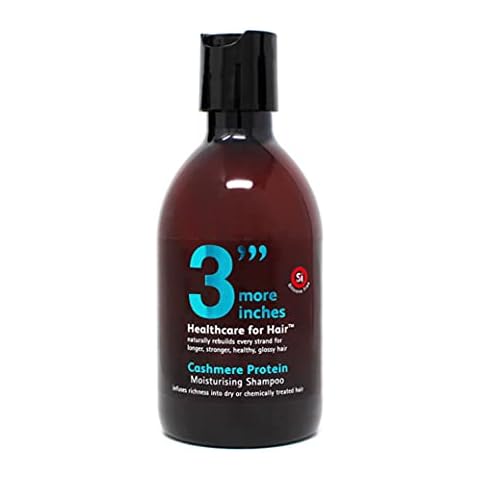 3'''More Inches Cashmere Protein Moisturising Shampoo 250ml - Hydrating Shampoo for Dry, Damaged Hair - Thick & Frizzy Hair Treatment - Silicone & Sulphate Free - Hair Care by Michael Van Clarke Cover