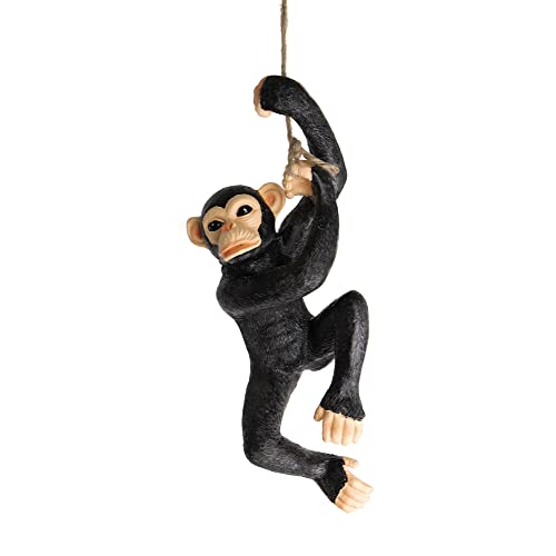 Clever Garden Hanging Monkey Garden Statue Outdoor Décor, Resin Figurine Decoration For Lawn, Yard, Patio, Porch, And More #TOP1