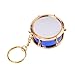 Dselvgvu Miniature Musical Instrument Keychain with Case Brass Mini Collectible Figurines Replica Key Ring Birthday Gifts (1.97