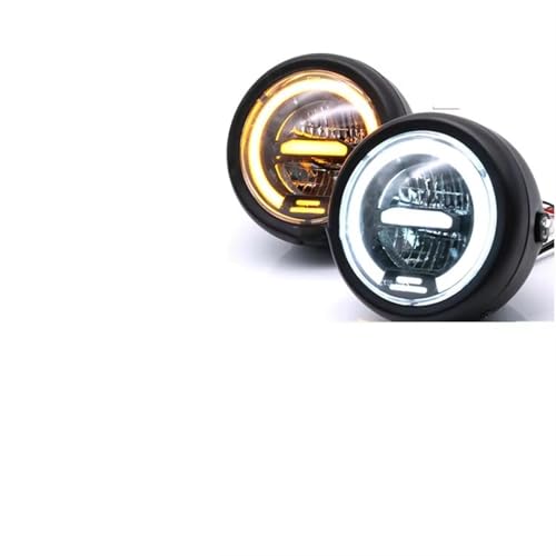 Phares phare feux avant phare LED universel moto pour Sportster et Cafe Racer