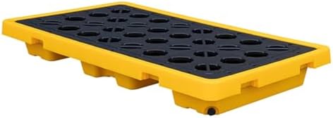 Modular Spill Containment Pallet - Leakproof Tray for Industrial & Garage Use, Anti-Slip Design, Perfect for Hazardous Material Management & Safety Compliance