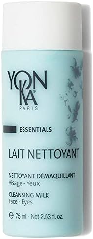 Yon-Ka Lait Nettoyant Facial Cleanser, Gentle Milk Cleanser & Makeup Remover, Daily Plant Based Wash, Moisturize and Balance Skins pH, All Skin Types, Paraben-Free (2.5 oz)