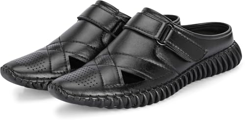 Image of KASTAVA KS 102X Comfortable Premium Synthetic Casual Sandals | Adjust Velcro Closure | Lightweight Everyday Wear Sandals for Men